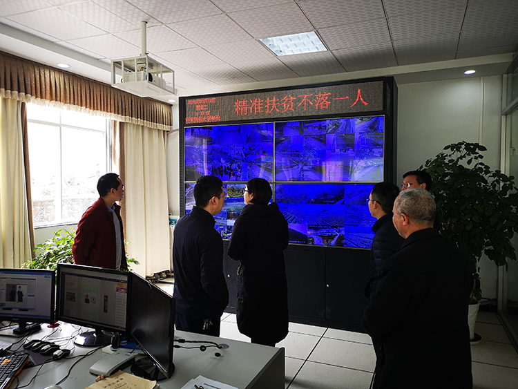 （专家在骑龙茶业有限公司调研在机茶产品质量追溯系统建设情况）