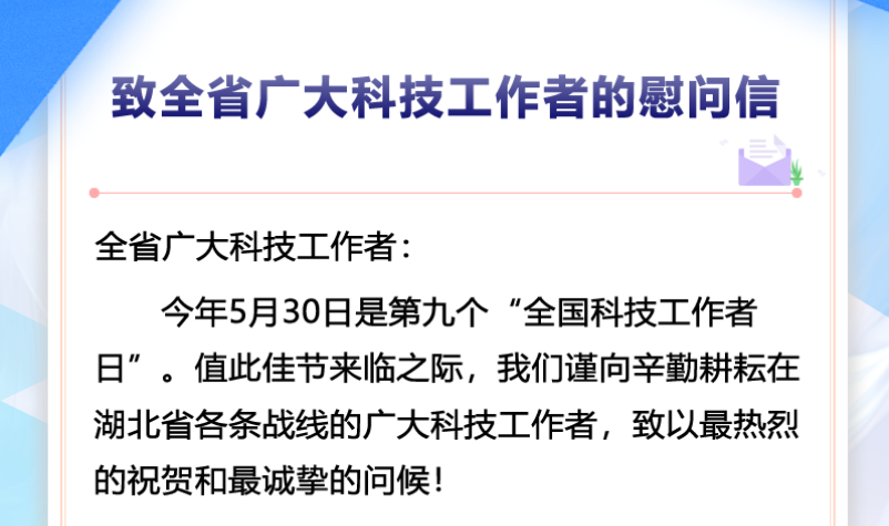 致全省广大科技工作者的慰问信