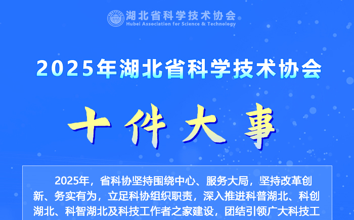 2025年湖北省科协十件大事